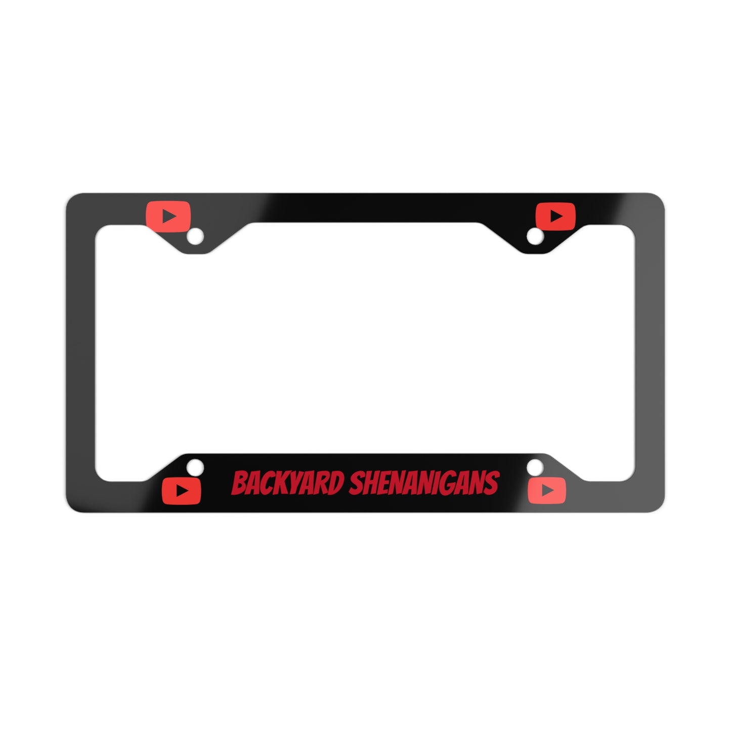 Backyard Shenanigans License Plate Frame