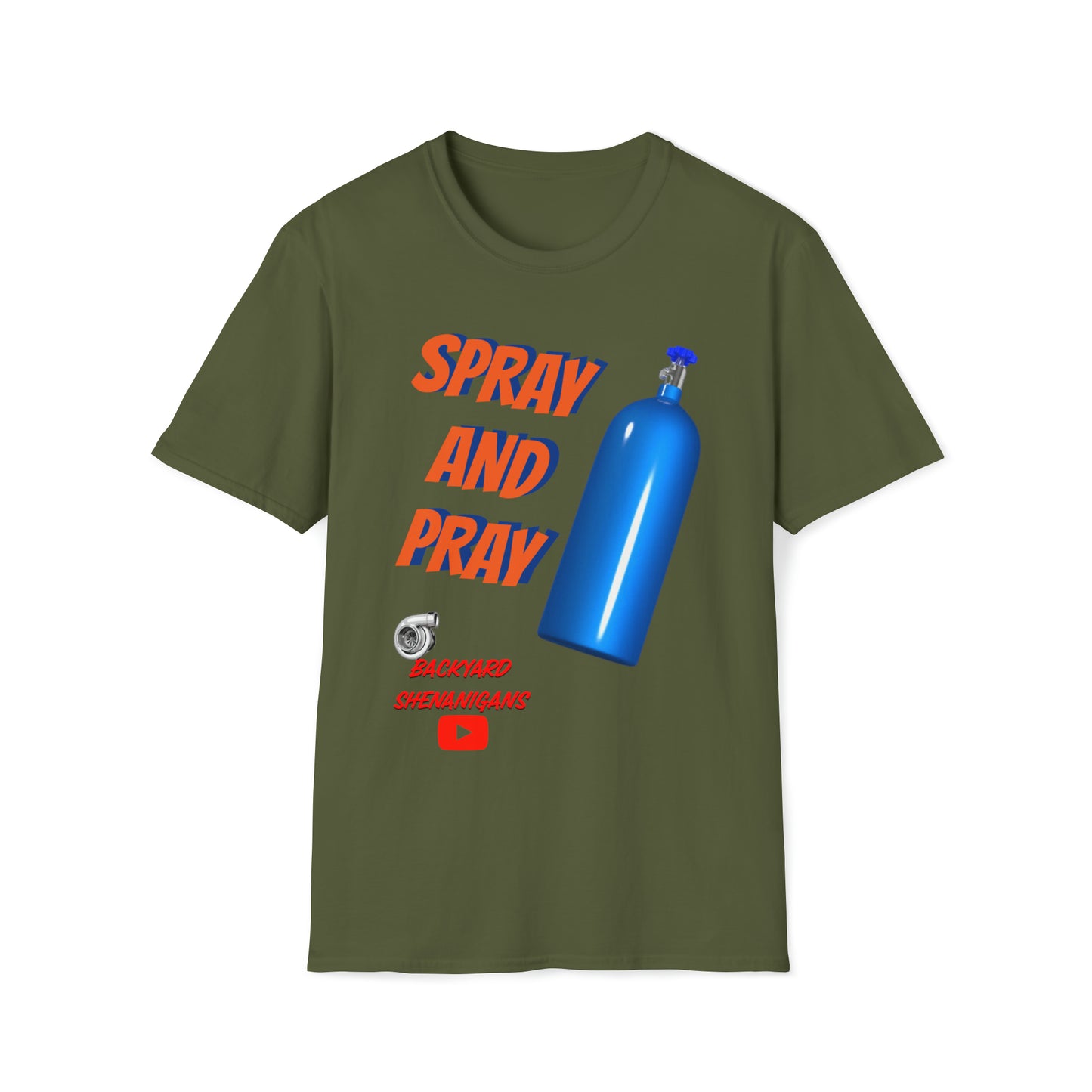 SPRAY AND PRAY T SHIRT